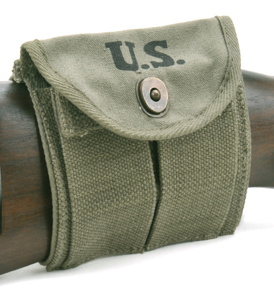 M1 CARBINE BUTTSTOCK TYPE POUCH OD Green Marked JT&L® 1944-img-0