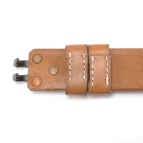 M1907 LEATHER RIFLE SLING WW2 Marked Steel Hardware GARAND SPRINGFIELD-img-4