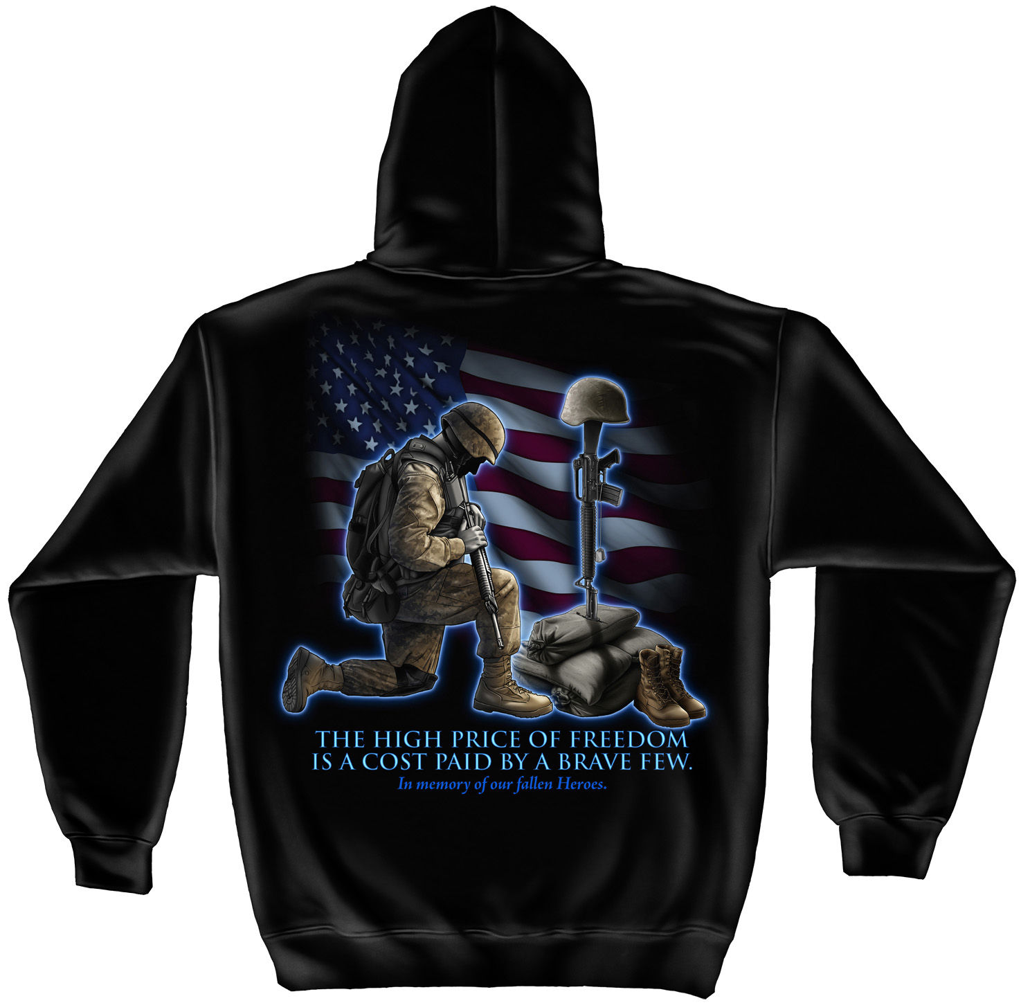 Standard College Hoodie Never Forget Our Fallen Heroes Standard College Hoodie Never Forget Our Fallen Heroes