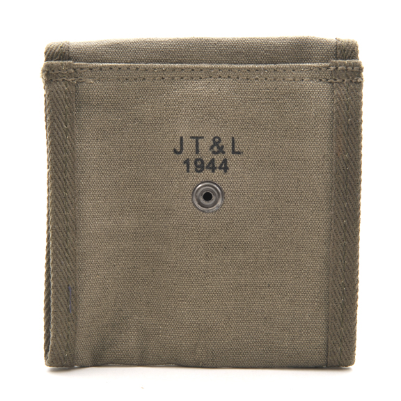 WW2 .30 M1 CARBINE SLING OILER BUTTSTOCK POUCH & FLEECE CASE OD Dated 1944-img-5