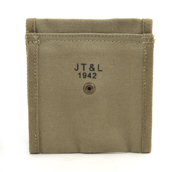 KHAKI 1942 DATED .30 M1 CARBINE SLING, OILER, BUTTSTOCK POUCH & FLEECE CASE-img-4