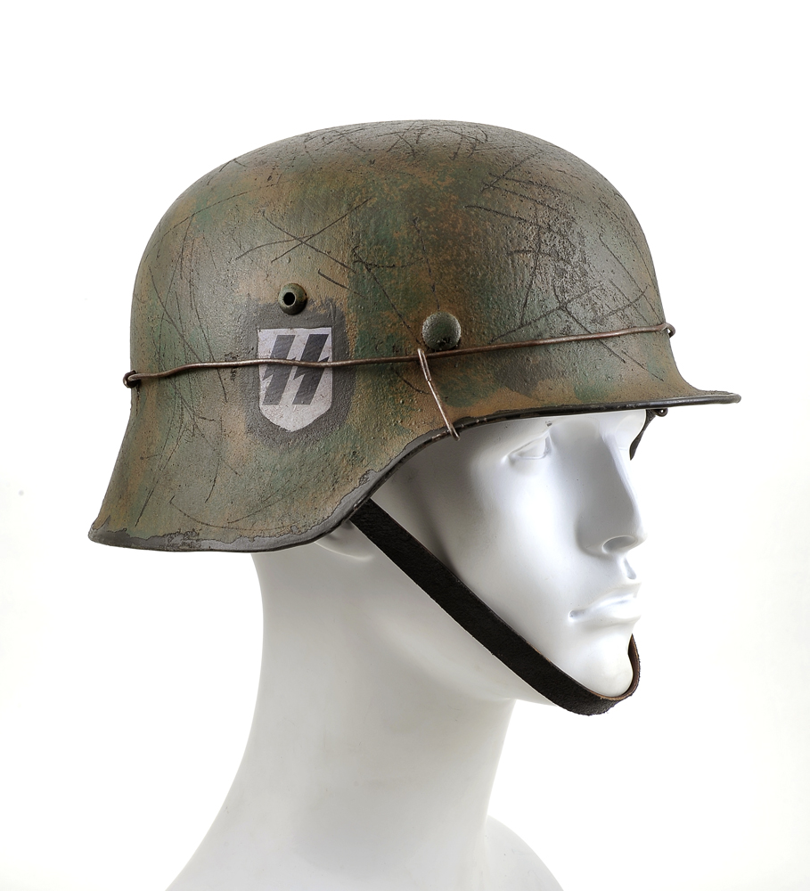 M35 1st SS Panzer Division Leibstandarte SS Helmet in Italy-img-0