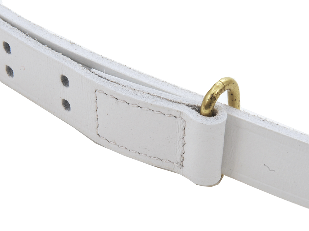 White Leather M1907 Military Rifle Sling-img-2
