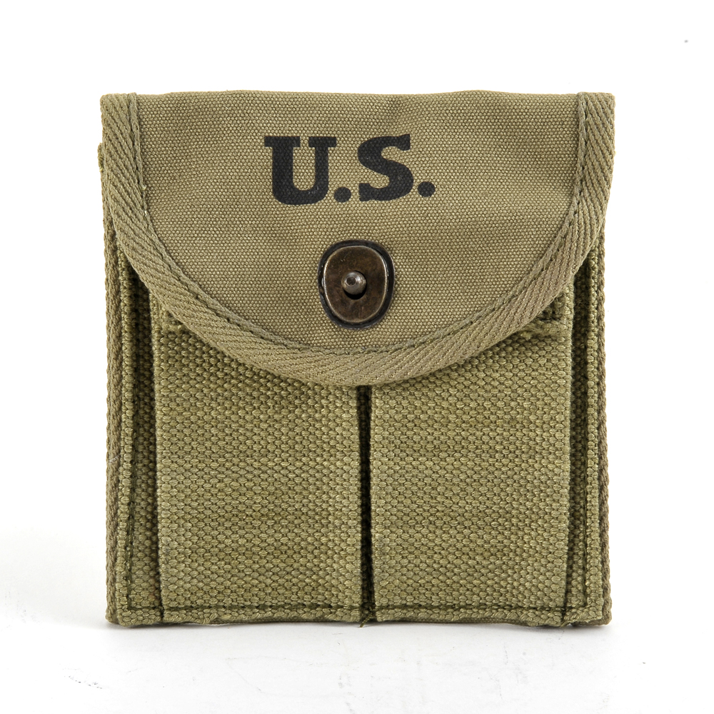 M1 CARBINE BUTTSTOCK TYPE POUCH Lt. OD Green Marked JT&L® 1943-img-5