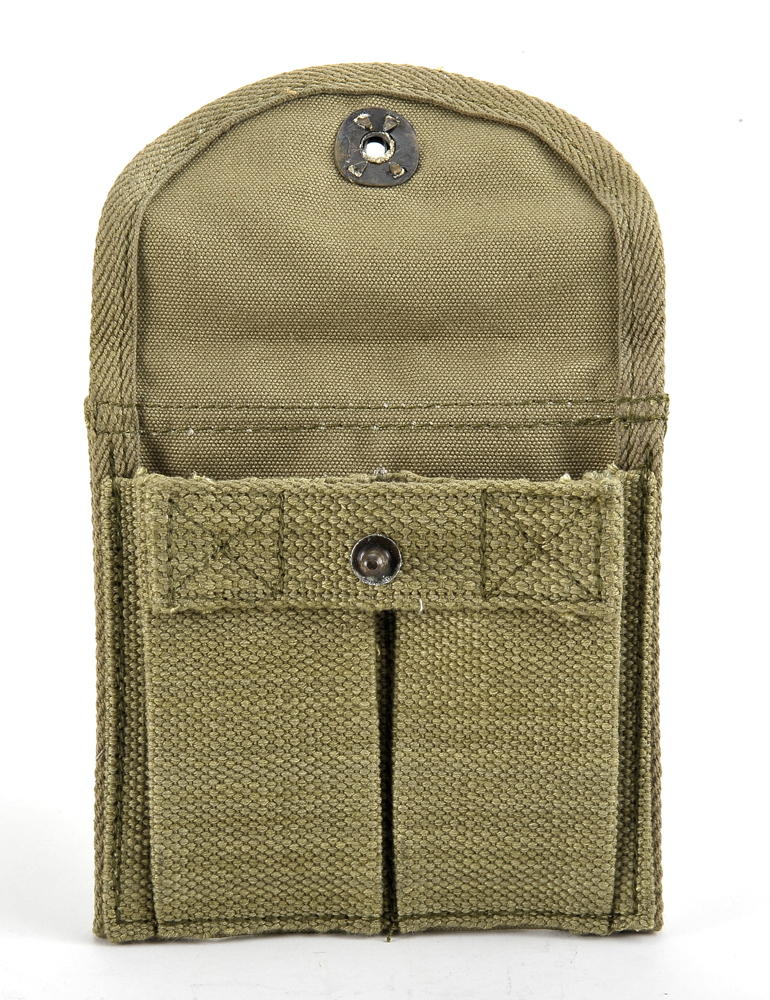 M1 CARBINE BUTTSTOCK TYPE POUCH Lt. OD Green Marked JT&L® 1943-img-3