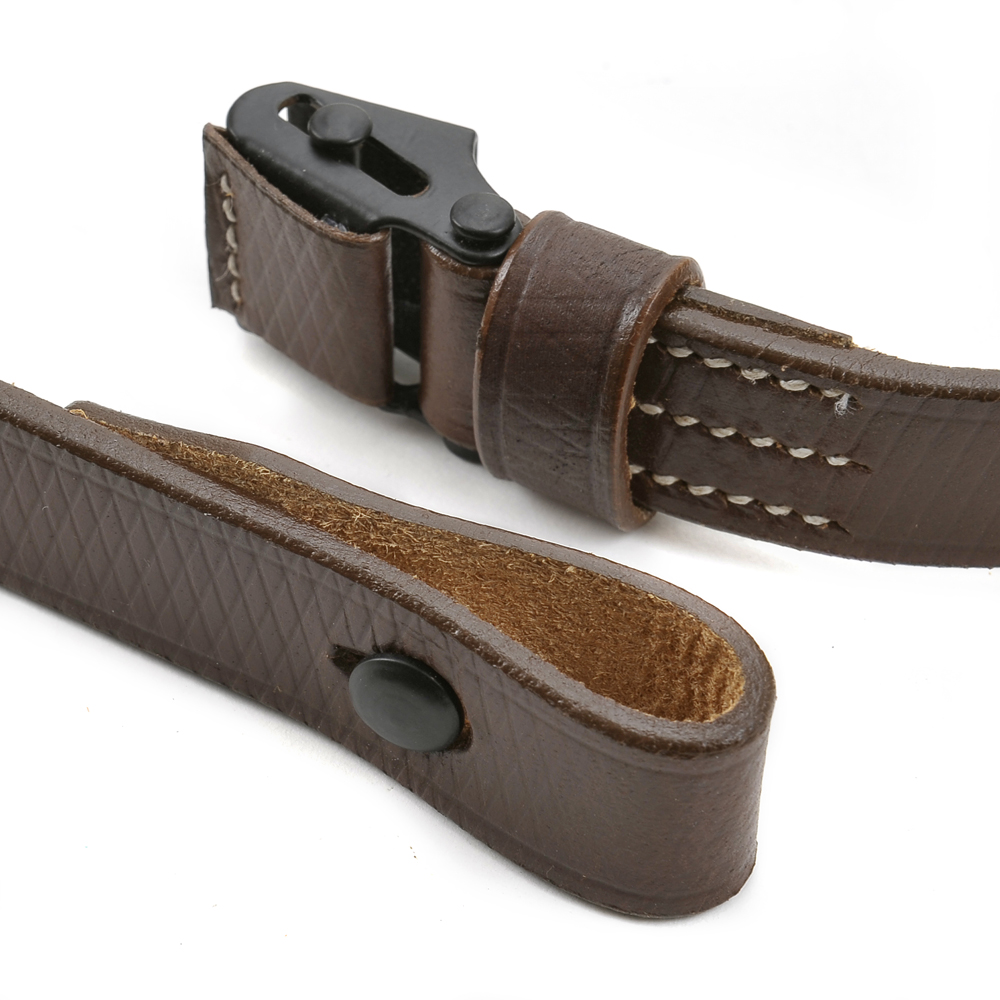 Brown Leather MP40 Sling Marked "EXW 1941"-img-1