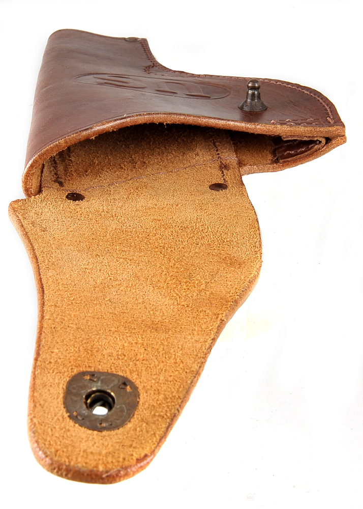US WW2 Smith & Wesson Victory Model Revolver Holster in Brown Leather-img-2