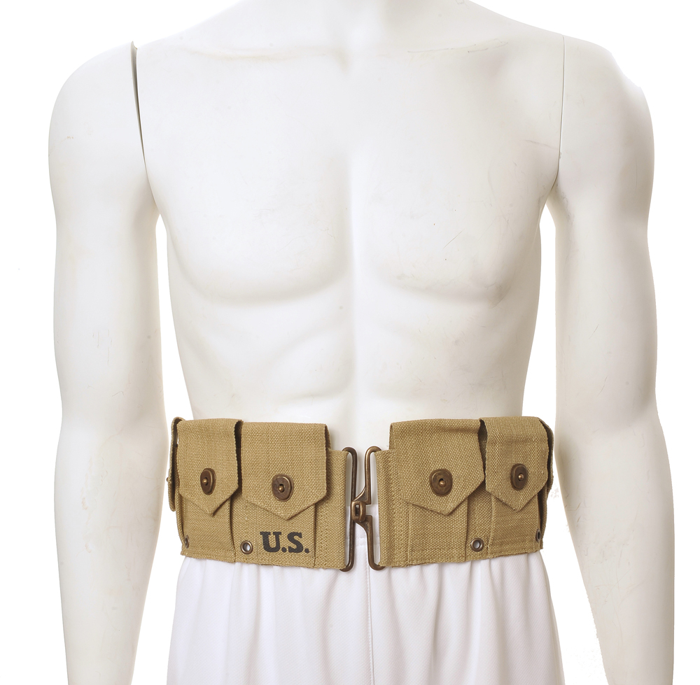 US M1 Garand M1923 Cartridge Belt Khaki will fit up to 49" waist-img-0