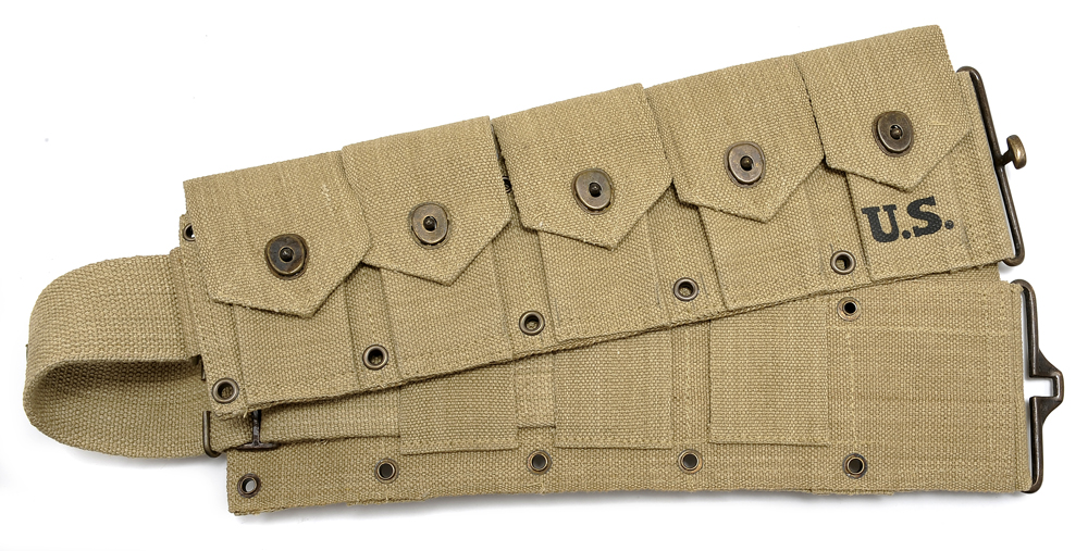 US M1 Garand M1923 Cartridge Belt Khaki will fit up to 49" waist-img-3