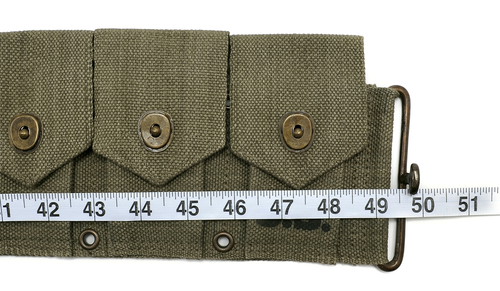 US M1 Garand M1923 Cartridge Belt Dark OD Marked JT&L® 1944 fits up to 49"-img-2