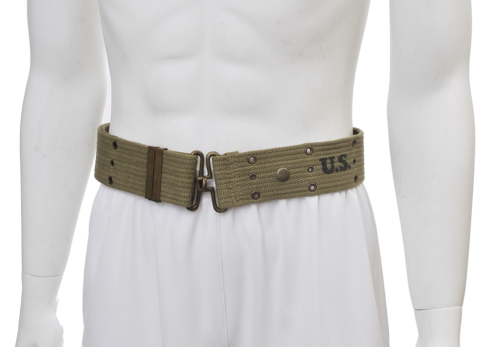 WW2 U.S. M1936 Pistol Belt LT OD marked JT&L® 1943 will fit up to 45" waist-img-6