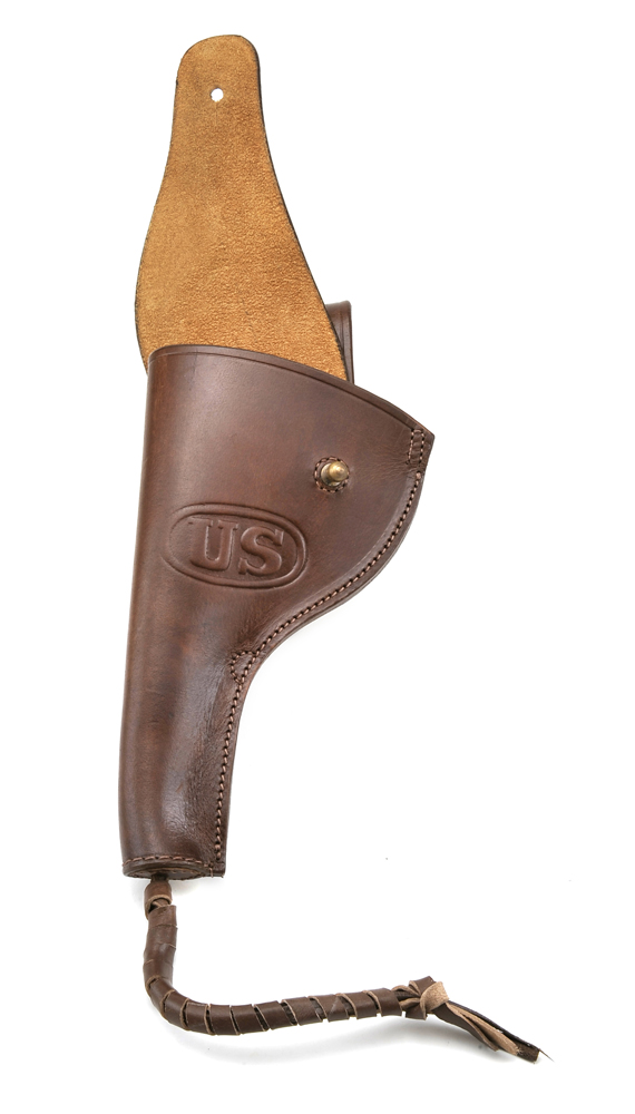 US M1917 1942 .45 PISTOL REVOLVER HOLSTER Lefty Premium Drum Dyed Leather-img-3