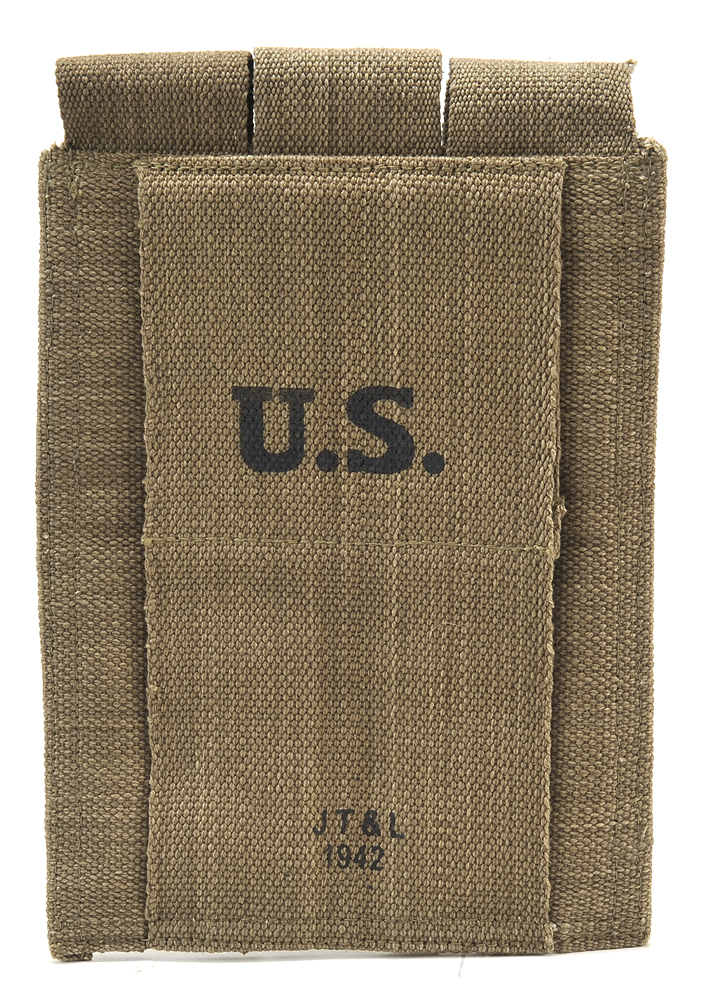 US WW2 Thompson 3 Cell Magazine Pouch-img-4
