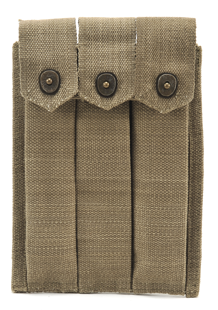 US WW2 Thompson 3 Cell Magazine Pouch-img-0