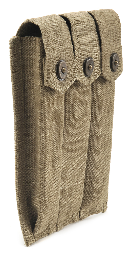 US WW2 Thompson 3 Cell Magazine Pouch-img-5