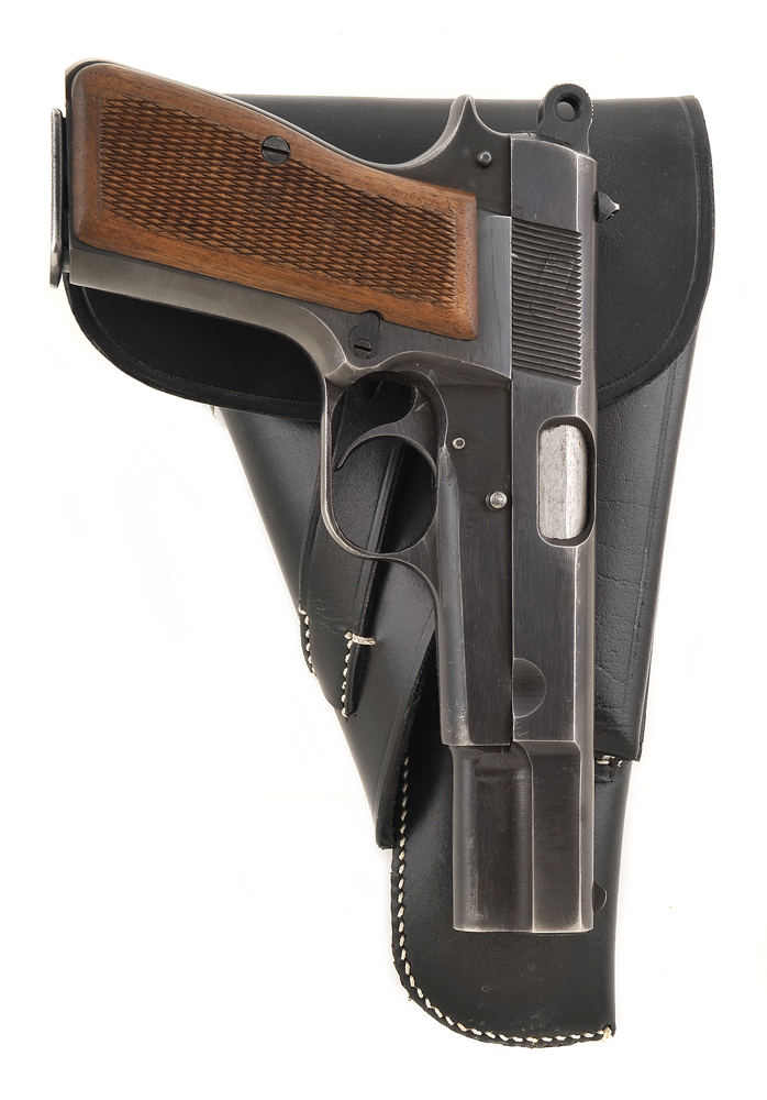 Browning Hi-Power Holster Black Leather-img-3