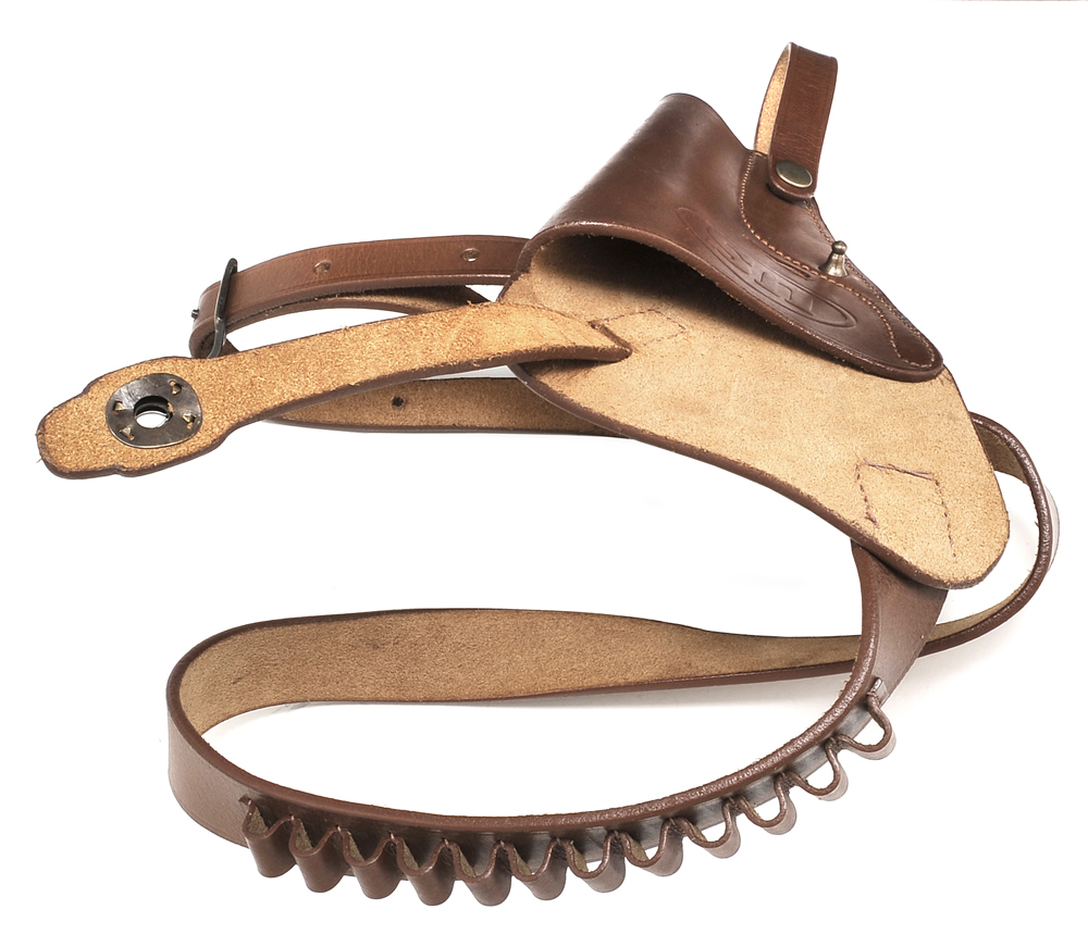 US Victory Revolver Shoulder Holster Brown Leather With Loops-img-5