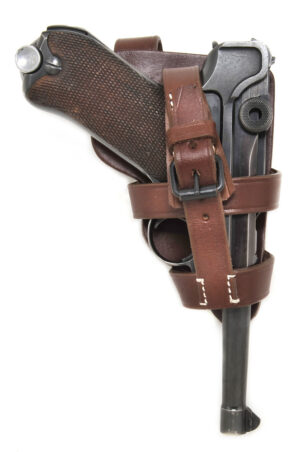 Paratrooper GERMAN P08 LUGER HOLSTER Fallschirmjager Brown Leather