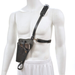 M7 Shoulder Holster Left Hand Version with Premium Black Drum Dyed Leather Fits USGI M1911, SIG 226, Glock 19 and Beretta 92FS