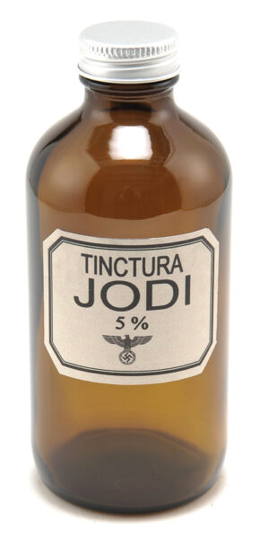 German WW2 Tincture of Iodine Bottle