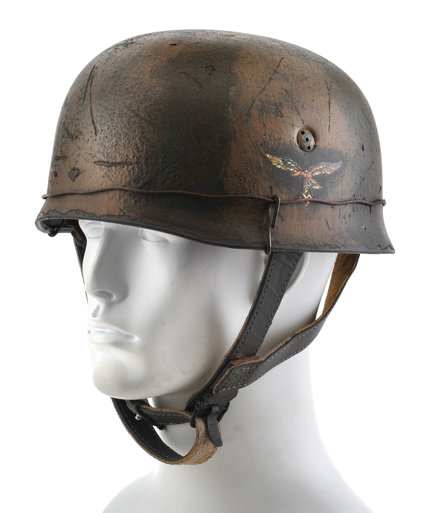 WW2 German M38 Fallschirmjäger (Paratrooper) Double Decal Helmet 2 Color-img-4