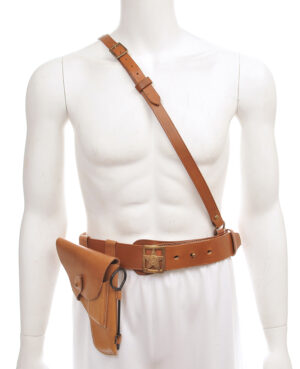 SOVIET OFFICERS BELT, CHEST STRAP & TOKAREV HOLSTER with Cleaning Rod