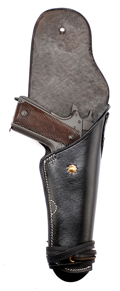 Black Leather M1916 Colt 1911 .45 Holster Premium-img-7