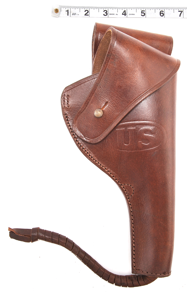 US M1917 1942 .45 PISTOL REVOLVER HOLSTER Premium Drum Dyed Leather-img-6