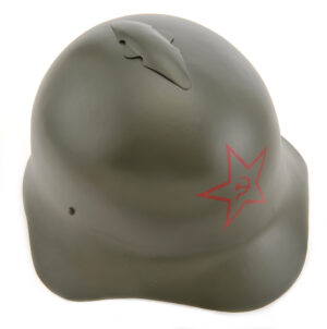 Russian M36 SSh-36 World War Two Helmet with Hammer and Sickle