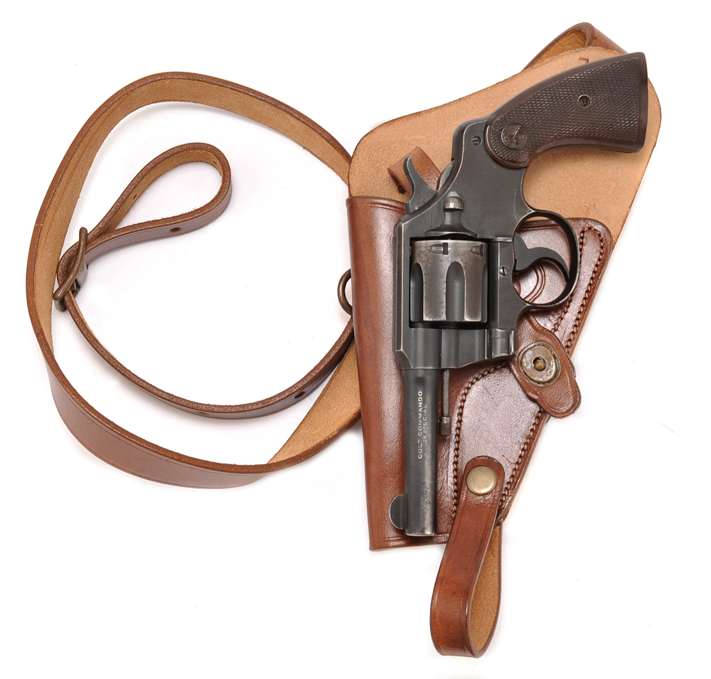 US M3 Victory Revolver Shoulder Holster Brown Leather with Shell loops LEFT-img-5