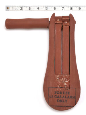 WW1 GAS ALARM TRENCH NON-AGED RATTLE