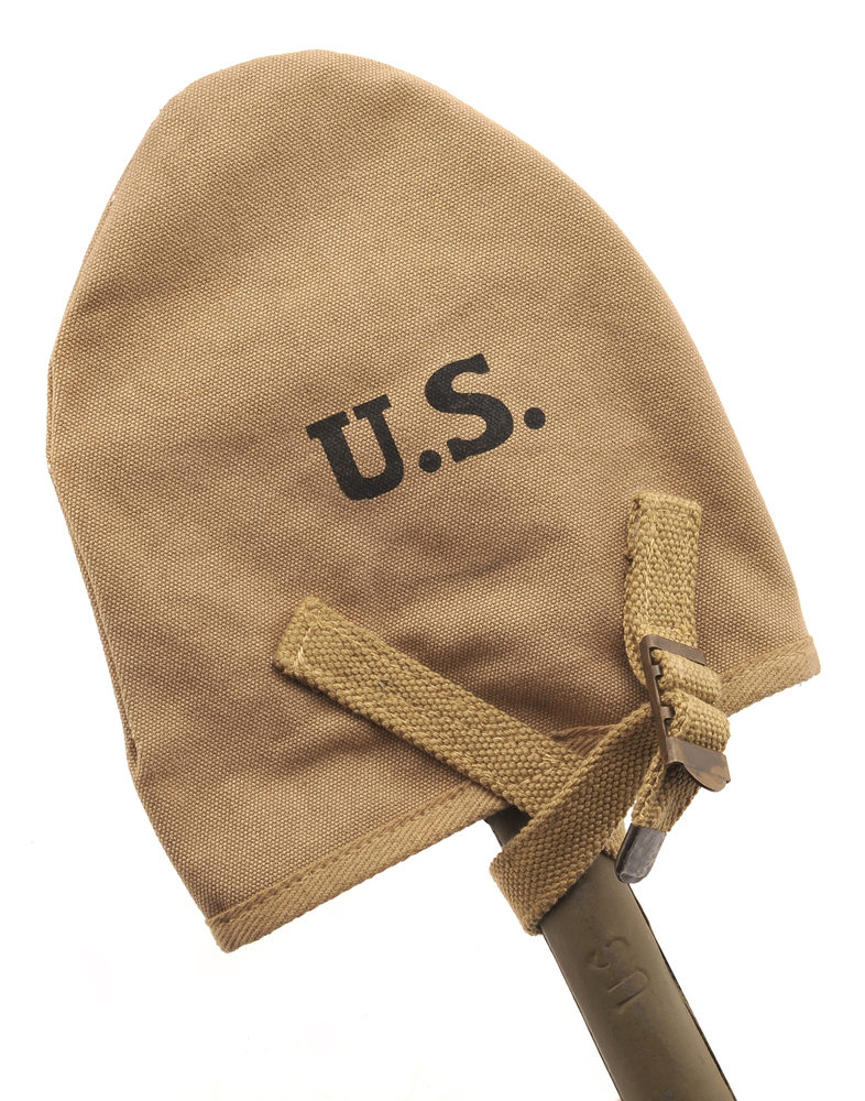 US WW2 M1910 Shovel Cover Khaki Marked JT&L 1942-img-6