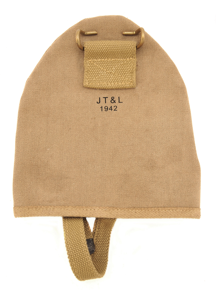 US WW2 M1910 Shovel Cover Khaki Marked JT&L 1942-img-1