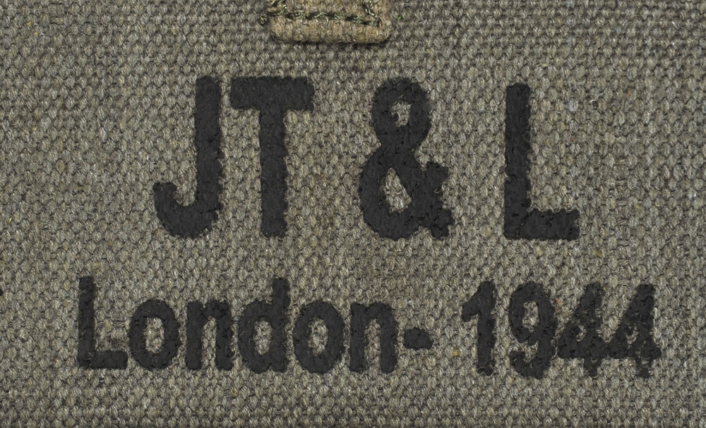 OD British Lee Enfield Canvas Case Marked JT&L London 1944-img-6
