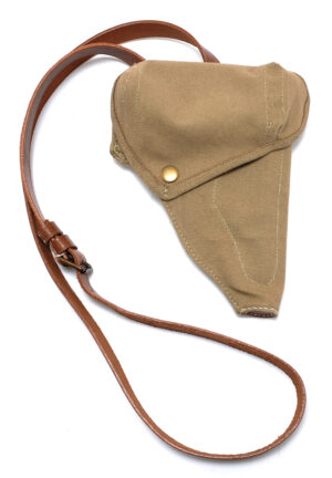 Japanese Nambu Type 94 Canvas Holster with Shoulder Strap