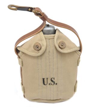 US WW1 M1910 Cavalry Canteen Cover Khaki marked JT&L® 1918
