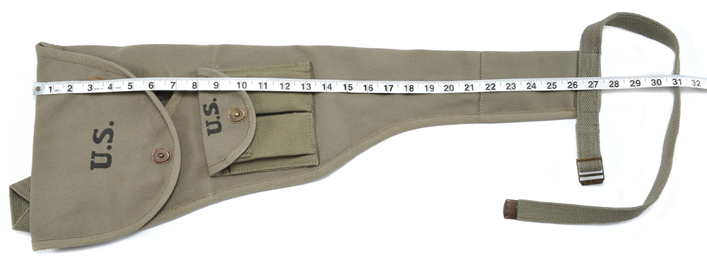US WWII M1 Carbine Canvas Jump Case with Magazine Pouch marked JT&L 1944-img-2