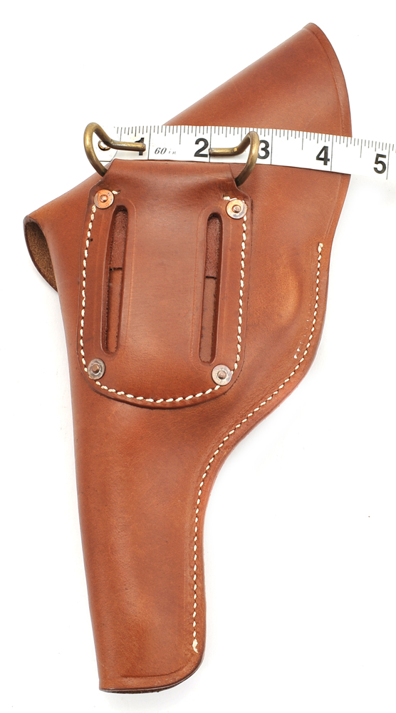 US Smith & Wesson Victory Model Revolver Holster Full Flap Brown US Stamp-img-2