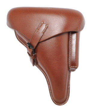 BROWN GERMAN P08 LUGER HOLSTER marked Gebruder Klinge Dresden 1939