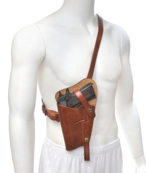 US WW2 M3 Colt 1911 .45 Shoulder Holster Left Hand Premium Drum Dyed Leather