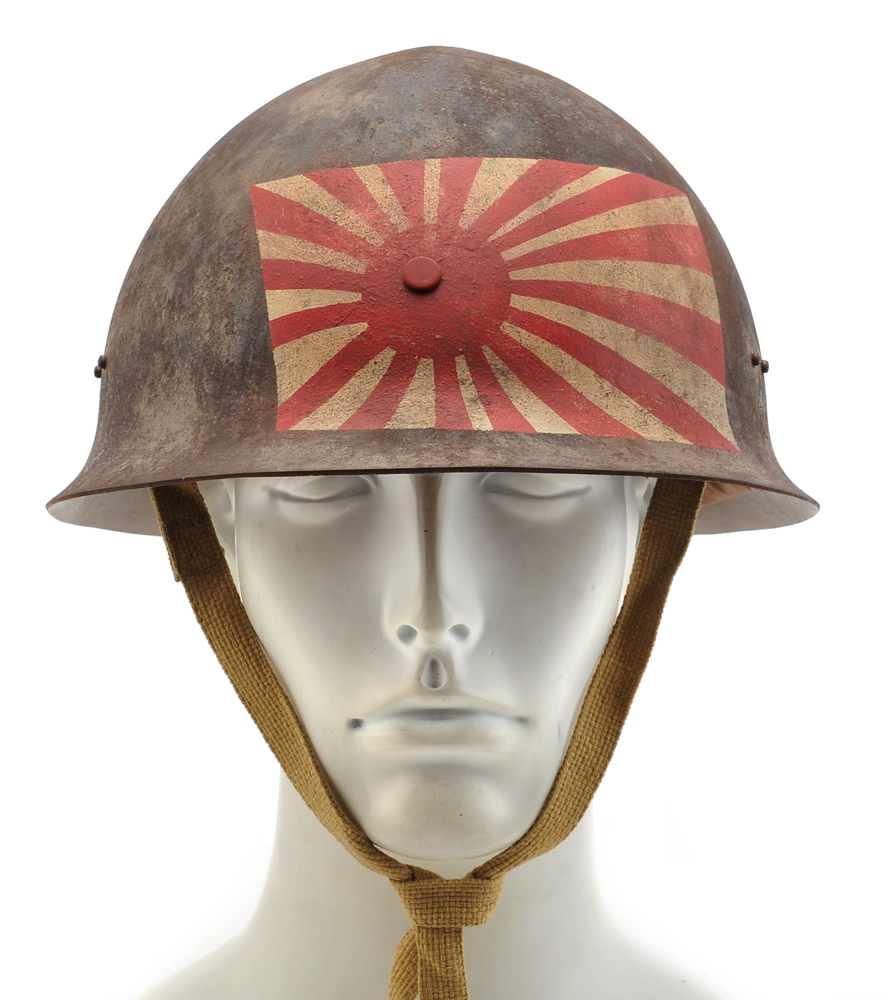 Japanese WW2 Army Helmet Custom Painted Rising Sun-img-6