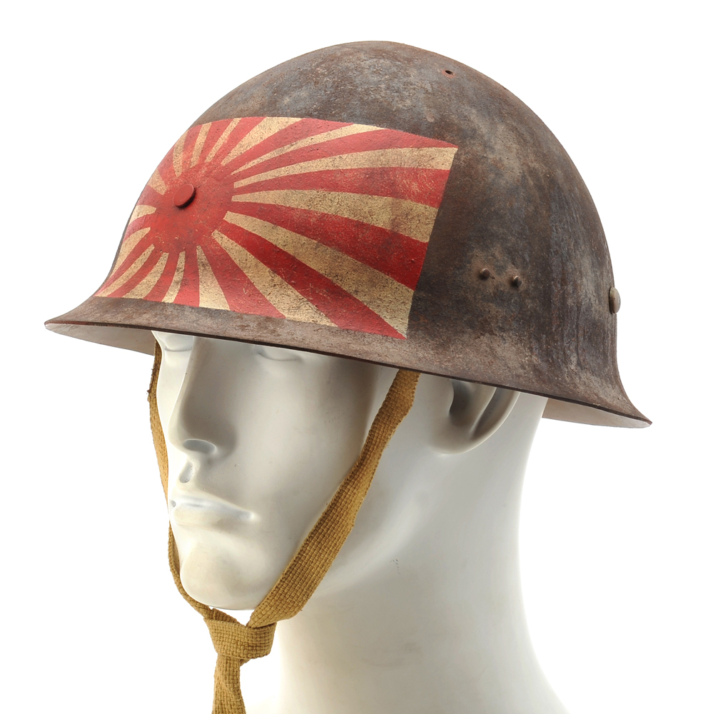 Japanese WW2 Army Helmet Custom Painted Rising Sun-img-5