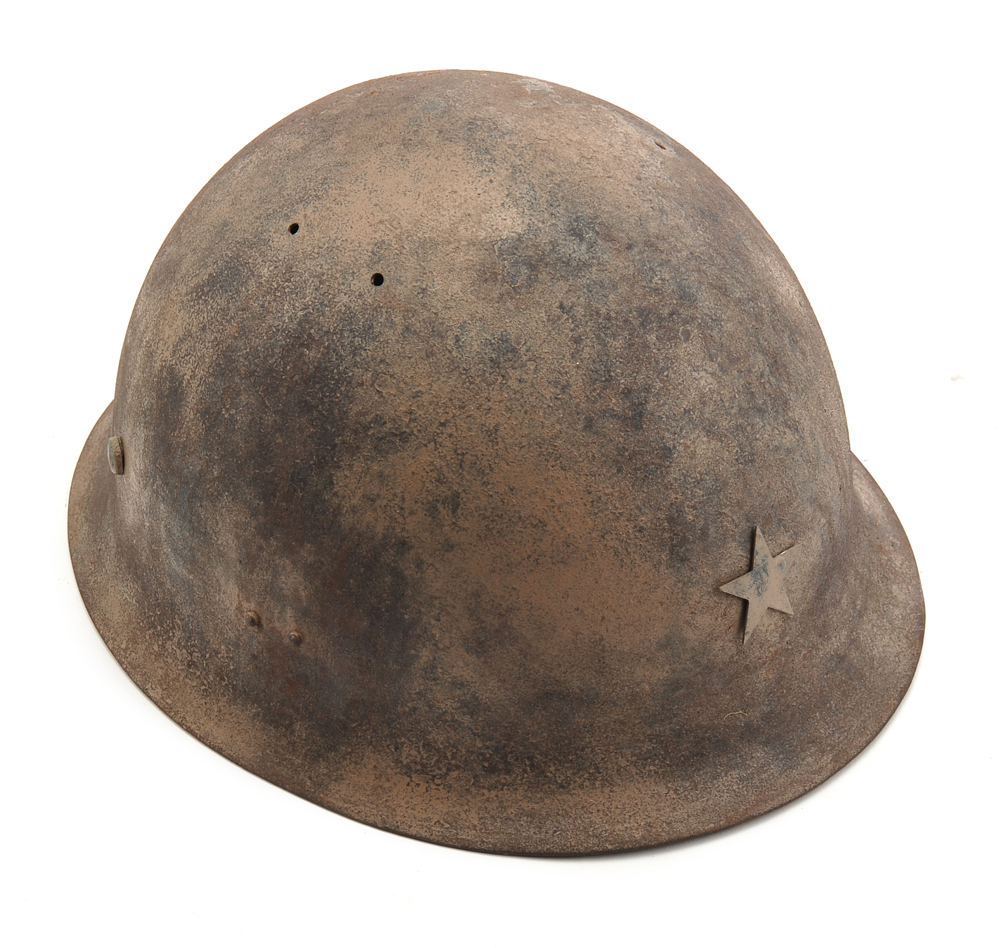 WWII Japanese Army Helmet Hand Aged-img-0