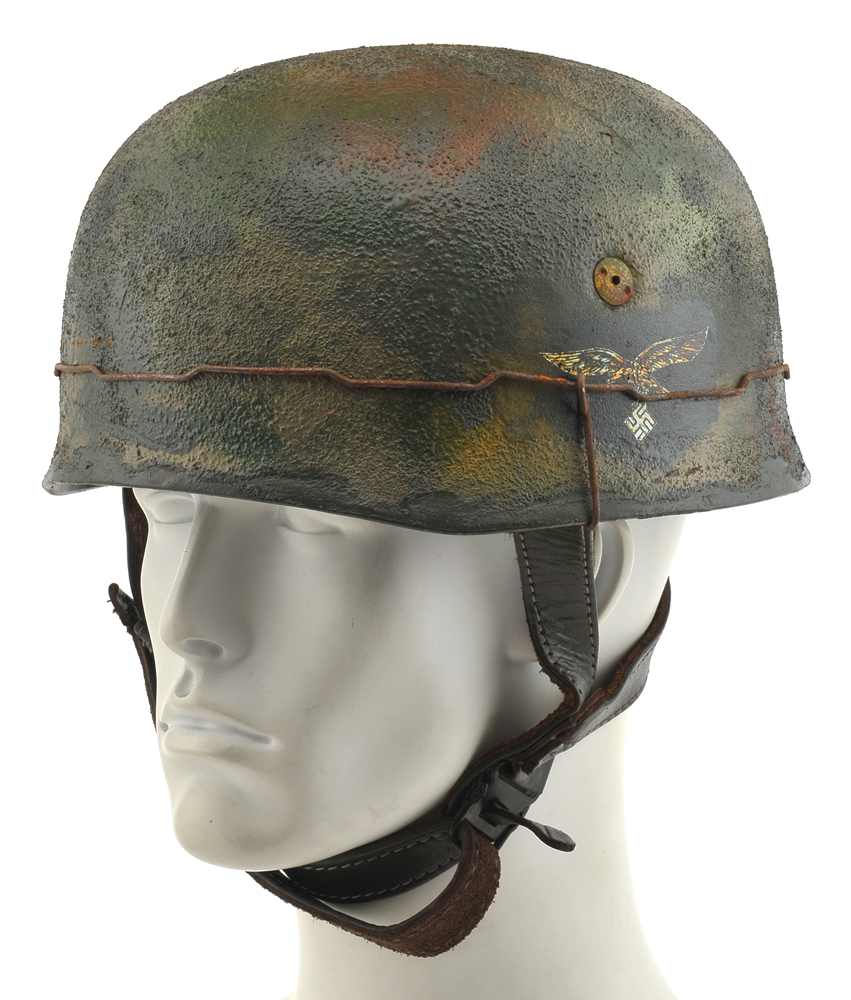 GERMAN WW2 PARATROOPER Afrika Korps M38 FALLSCHIRMJAGER HELMET With ...