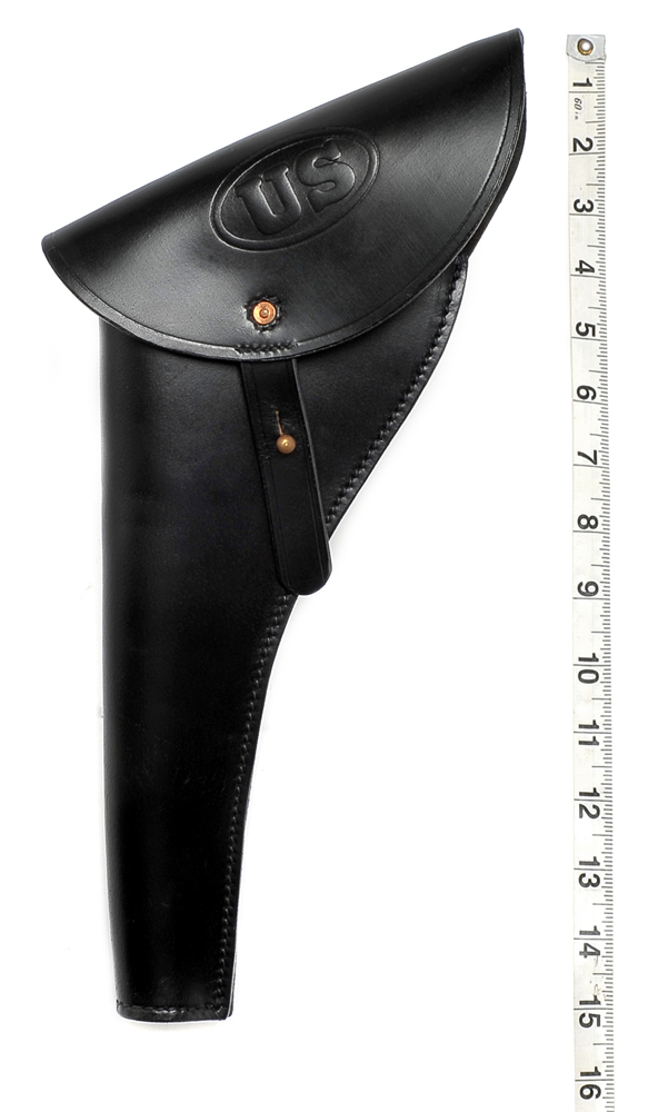 US Civil War Revolver Holster Black Leather Left Hand Version-img-7