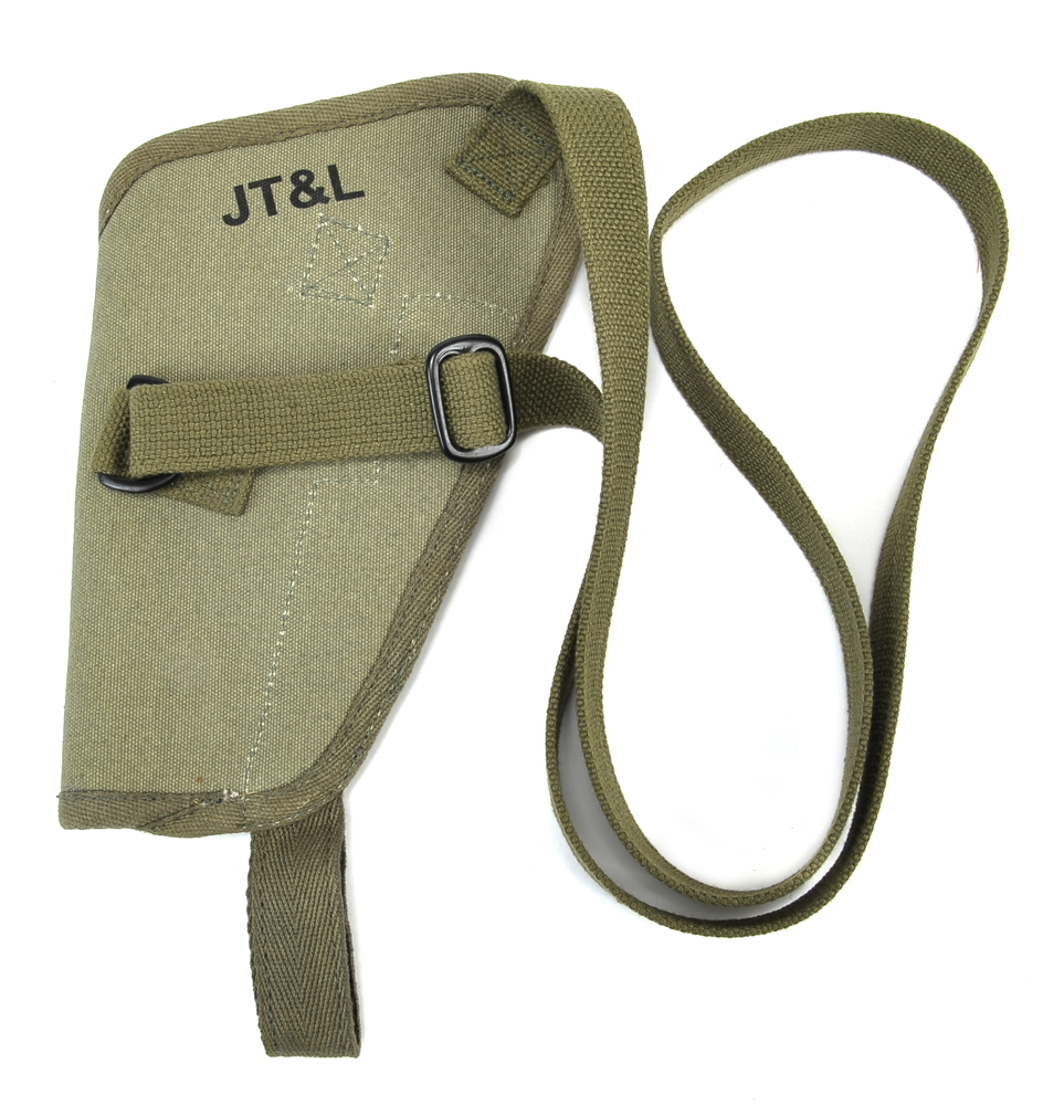 US WW2 M3 OD Canvas Colt 1911 .45 Tanker Shoulder Holster-img-7