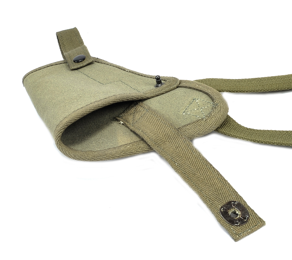 US WW2 M3 OD Canvas Colt 1911 .45 Tanker Shoulder Holster-img-1