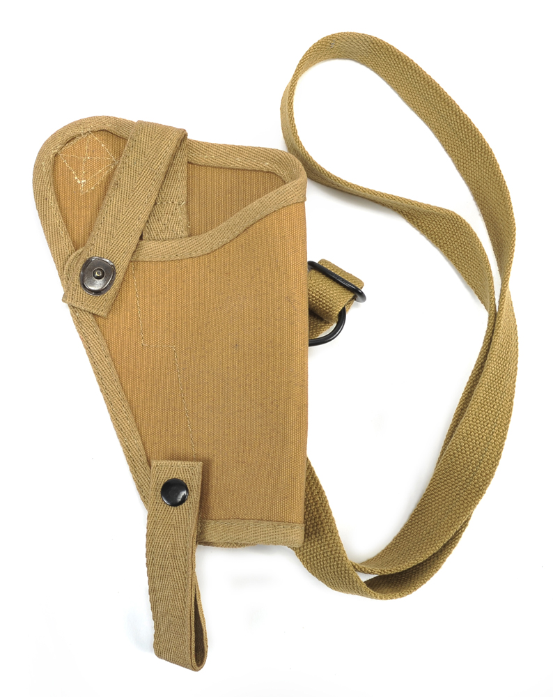 US WW2 M3 Khaki Canvas Colt 1911 .45 Tanker Shoulder Holster-img-7