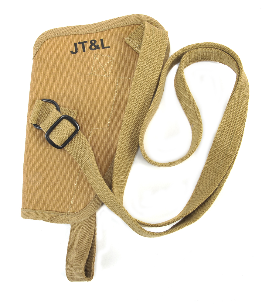 US WW2 M3 Khaki Canvas Colt 1911 .45 Tanker Shoulder Holster-img-6