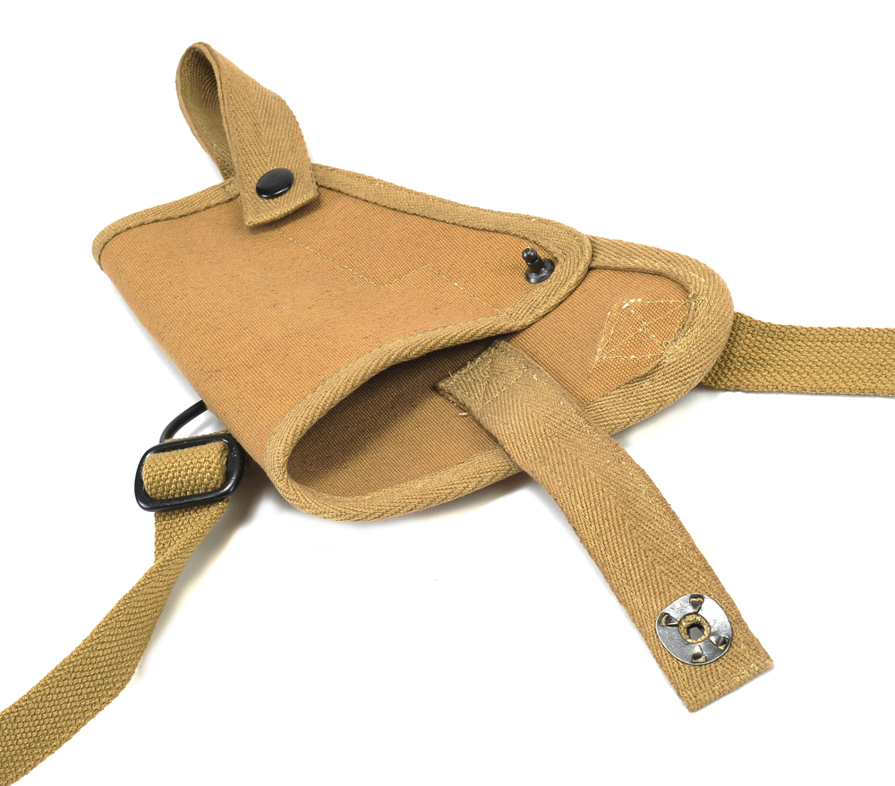 US WW2 M3 Khaki Canvas Colt 1911 .45 Tanker Shoulder Holster-img-4